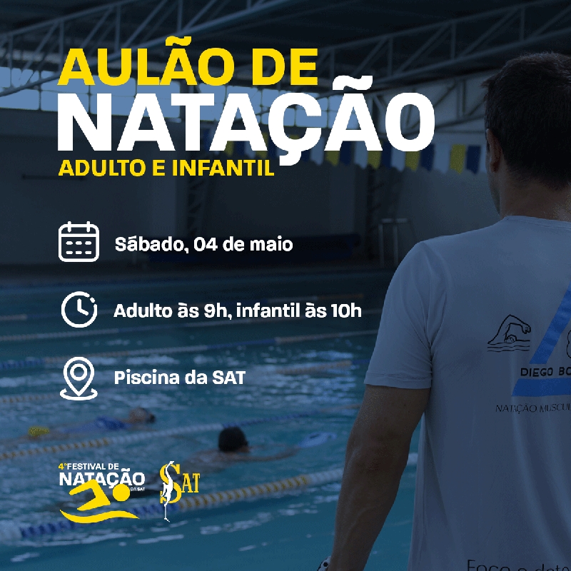 Aulão preparatório para o 4º Festival de Natação da SAT